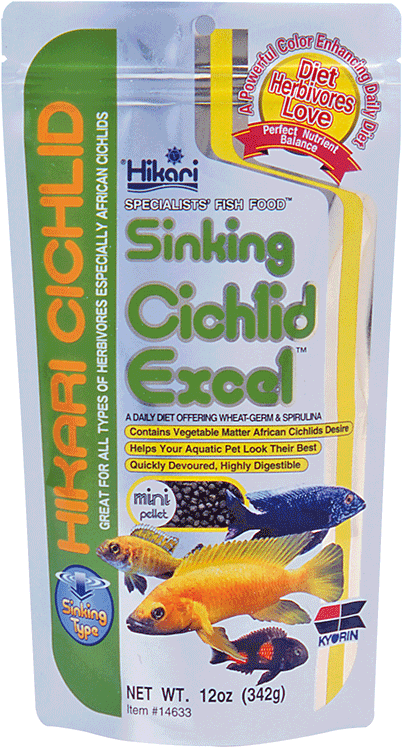 Hikari cichlid excel mini zinkend