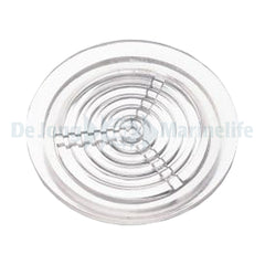 Round grate 50 mm transparent