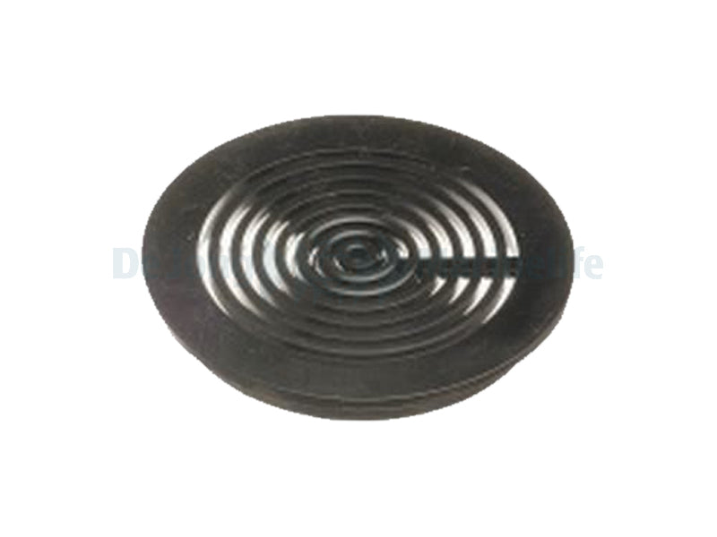 Round grate 63 mm black