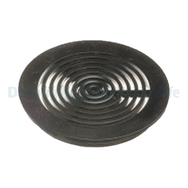 Round grate 63 mm black