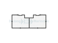 Tank Net Screen 60"/150cm  (incl. 1 Universal cut out)